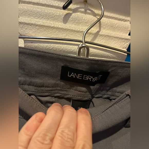 NWOT Lane Bryant 14 Tall Ladies Gray Wide Legged Dress Pants/Slacks - Picture 2 of 8